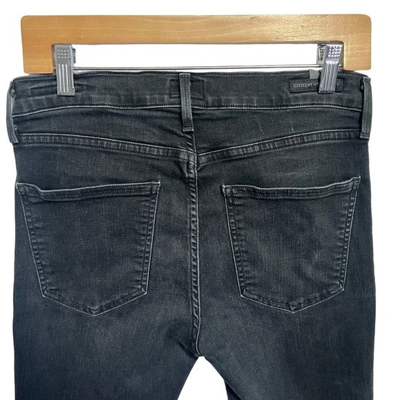 Citizens of Humanity Jeans Rocket Ankle High Rise Womens 29 Black Skinny Jeans - Picture 4 of 12